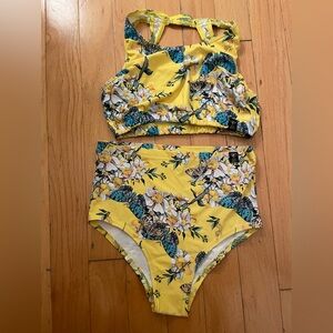 Floral Yellow Bikini Set